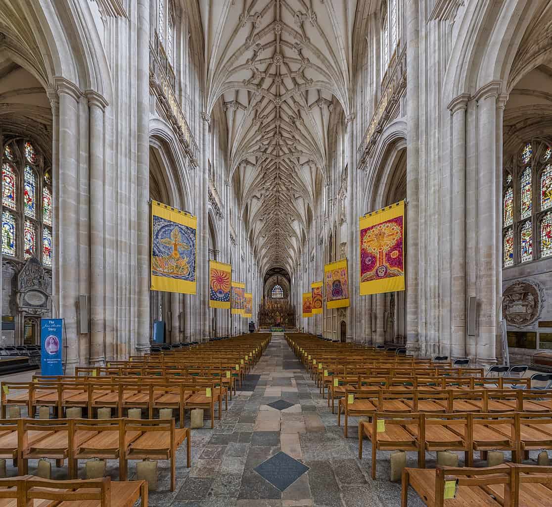 A view of the Cathedral with their old chairs